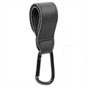 Crochets de poussette en cuir PU robustes avec logo personnalisé pour suspendre sacs et courses - Product Image 2