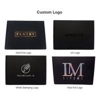 Cajas de correo de cartón corrugado negro personalizadas al por mayor con laminación mate para artículos de papel de embalaje