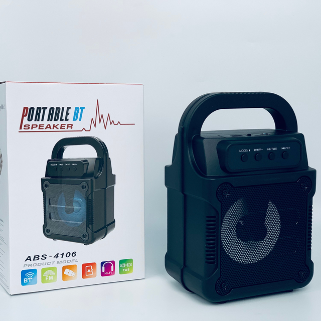 ABS-4106 2021 New Launch Portable Speaker Wireless bluetooth Microphone Speaker Karaoke Outdoor Waterproof Speaker
