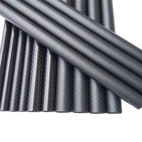 50mm 40mm 35mm 16mm 13mm 10mm 3K Tube en fibre de carbone sergé plaine personnalisée