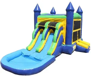 Juegos inflables infantil thương mại lớn lebanon trượt nước Inflatable trượt giải phóng mặt bằng