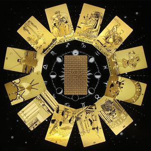 Tarot blanc turc Dilinde personnalisé Oracolo Iluminati jeu de cartes holographiques Lenormand Karten papier à accent français Pays-Bas - Product Image 4
