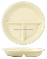 Assiette en céramique pour petit-déjeuner individuel, design à trois compartiments, assiettes quantitatives pour réduire la consommation de graisse