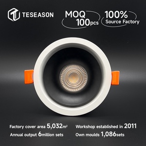 TN110R1-FW môi trường xung quanh vòng Downlight Bracket-Đôi Vòng bên trong với ánh sáng | kiện đúc nhôm | 90mm Cắt - Product Image 2