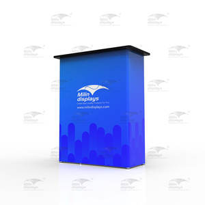 Kustom meja penghitung tampilan pameran dagang rakitan cepat portabel untuk dijual pertunjukan Dagang meja penghitung promosi acara - Product Image 4