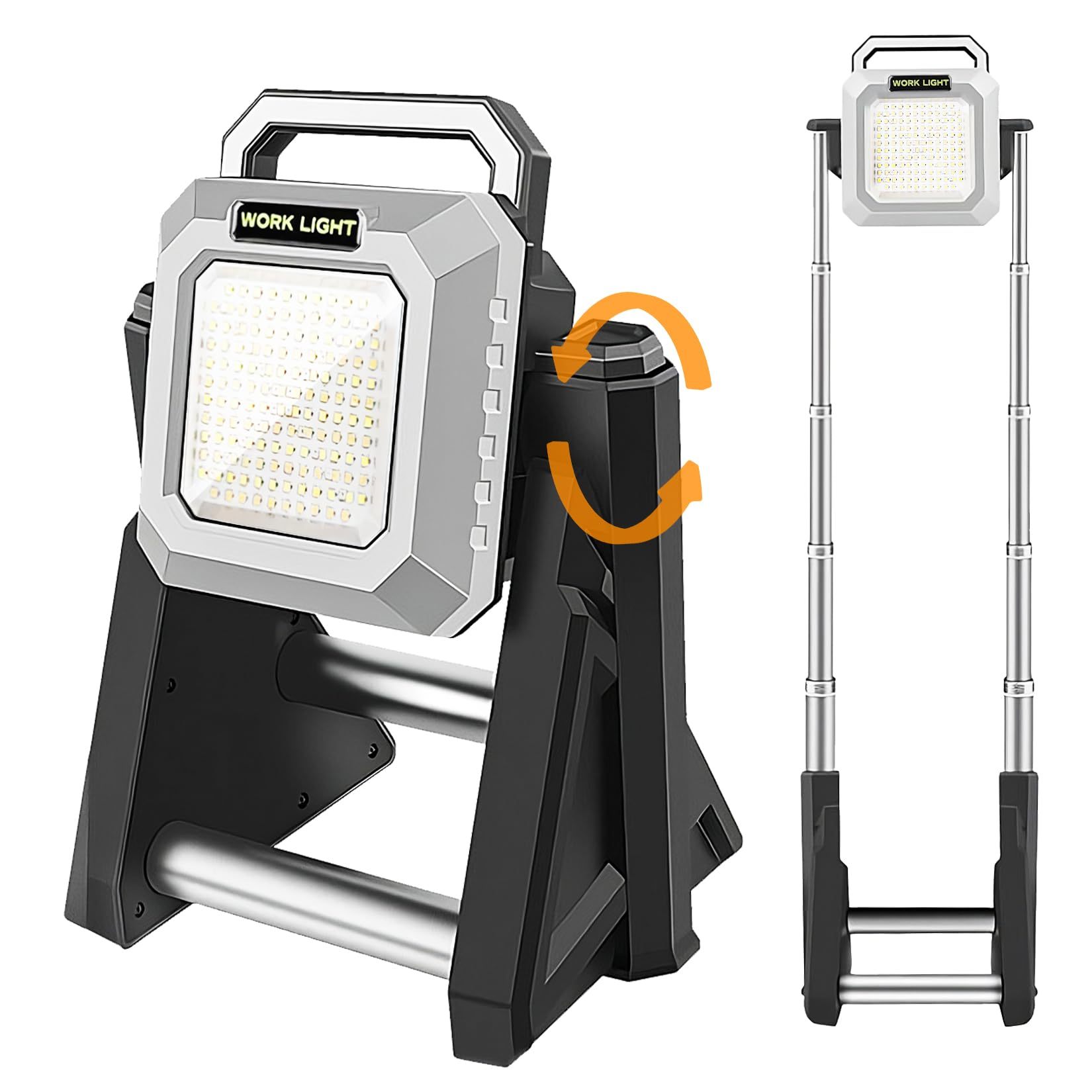 Brightenlux Stretchable Multifunctional Strong Light Work Lamp Auto Repair Light Telescopic Rechargeable LED Work Light