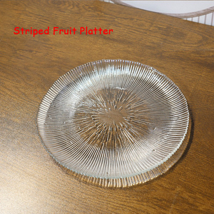 Plato de Vidrio Transparente Ecológico Hecho a Mano para Aperitivos, Bandeja de Frutas para el Hogar, Plato para Café de Oficina, Plato para Guardar Nueces, Semillas de Girasol - Product Image 4