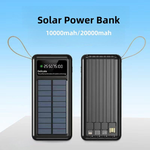 Bancos de Energía Solares de <span class=keywords><strong>1</strong></span>/20000 mAh en Oferta, Carga Rápida, Cable 4 en <span class=keywords><strong>1</strong></span>, Puertos de Entrada y Salida Dobles, Gran Capacidad - Product Image 3