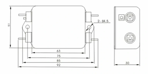 Dorexs hiệu suất cao duy nhất giai đoạn điện <span class=keywords><strong>EMI</strong></span> Lọc | thấp vượt qua tiếng ồn đàn áp lọc <span class=keywords><strong>220V</strong></span> 1A ~ <span class=keywords><strong>20A</strong></span> | CE RoHS ISO chứng nhận - Product Image 5