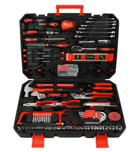 Kit d'outils multifonctionnels pour la maison, 158 pièces, avec étui de rangement rigide pour la réparation et l'entretien domestique - Product Image 1
