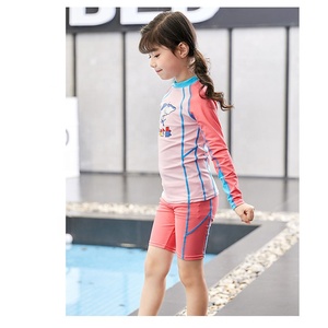 Top Quality Children 2 Piece <strong>Swim</strong> <strong>Set</strong> <strong>Boys</strong> Girls Wet Suit Sun Block Long Sleeve Kids Diving Suit Split Swimsuit - Product Image 6