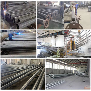 工場カスタム八角形3m 5m 6m 8m 10m 12m 12m 15mホットディップ亜鉛メッキ鋼屋外ランプポールポストLedソーラー街路灯ポール - Product Image 2