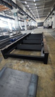 Base de lit de routeur CNC en acier robuste pour soudage, avec guide linéaire de précision et crémaillère, pour le soulagement du stress