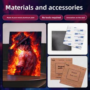 دروبشيبينغ لوحات معدنية مخصصة ملصقات معدنية زخرفية صور معدنية عالية الوضوح - Product Image 3