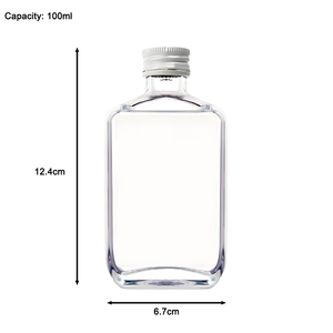 Petite bouteille de vin vide personnalisée de 100ml pour <span class=keywords><strong>cocktail</strong></span> whisky <span class=keywords><strong>gingembre</strong></span> liqueur verre mini 3oz Gin rhum <span class=keywords><strong>vodka</strong></span> tequila spiritueux bouteille - Product Image 3