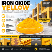 Pigment inorganique de jaune d'oxyde de fer de catégorie industrielle à hautes températures pour les produits concrets en céramique de ciment