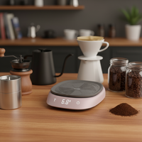 Balance de cuisine personnalisée, balance à café au design moderne, haute précision pour la préparation du café