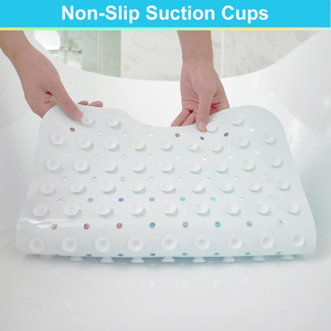 Baby Bath <strong>Mat</strong> <strong>Non</strong> <strong>Slip</strong> with Drain Holes and Suction Cups | Extra Long Anti-<strong>Slip</strong> <strong>Bathtub</strong> <strong>Mat</strong> for Kids and Toddlers - Product Image 3