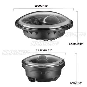 ไฟหน้ารถมอเตอร์ไซค์ LED ขนาด 7 นิ้ว ยูนิเวอร์แซล สำหรับรถ BMW Cafe Racer Chopper Harley Touring Ultra - Product Image 6