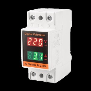 Misuratore di Tensione e Corrente AC Hord HD45 con Display Digitale 220V/380V, Doppio Display Combinato per Montaggio su Guida, Monofase, Classe di Precisione 0.5 - Product Image 6