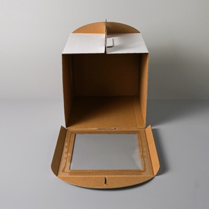 Sunshine Custom New Plain White 12*14 Inch Birthday Wedding Cake <b>Box</b> Portable with High Transparent Window - Product Image 1