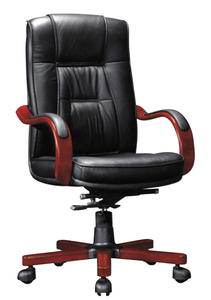 Silla de cuero de oficina tradicional ergonómica ejecutiva Material de cuero sintético duradero para reuniones y asientos de invitados - Product Image 3