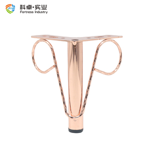 All'ingrosso metallo moda oro rosa gamba dei capelli della sabbia Hardware moderno piede d'oro pesante gambe da tavolo ad angolo divano gambe - Product Image 1