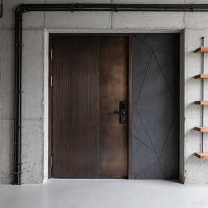 <span class=keywords><strong>Puerta</strong></span> de entrada única de acero inoxidable grueso del fabricante Foshan, <span class=keywords><strong>puerta</strong></span> de seguridad interior coreana - Product Image 6