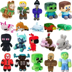 Venda quente 80 modelos de brinquedo de pelúcia Creeper sombra final boneca do dragão Pixel kawaii brinquedo de pelúcia minecraft de pelúcia
