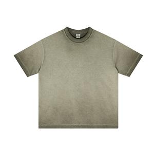 Camiseta de Hombre de Color Sólido para Uso Diario, 100% Algodón, Antiarrugas, Informal, Básica, de Manga Corta, Transpirable, Corte Regular, Ligera - Product Image 3