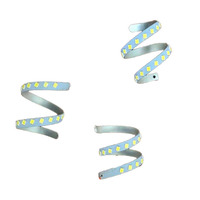 Circuit imprimé imprimé blanc, en aluminium souple, 3mm, pour vis, ampoules économie d'énergie en spirale, lumière Led