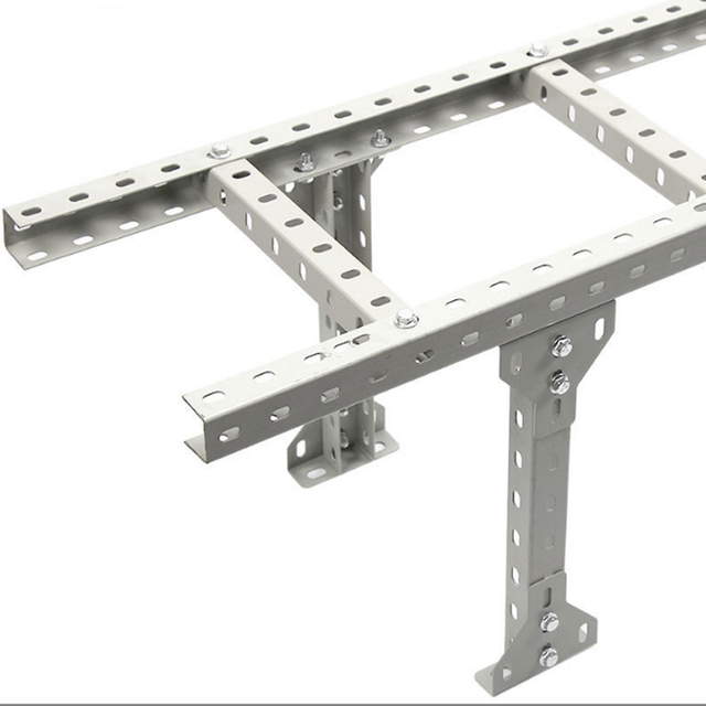 Customize Ladder Type Bridge Cable Tray Aluminum Cable Ladder Cable Rack for Data Center