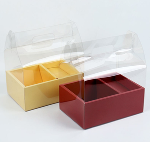 Роскошная прозрачная высокая коробка для цветочного торта с ручкой, пригодная для вторичной переработки ПВХ, свадебный день Святого Валентина, День матери, день рождения, подарочная коробка - Product Image 5