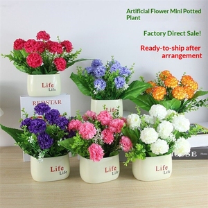 LUYI - Fiori Artificiali in Seta, Piccole Piante in Vaso, Decorazioni in Plastica per Soggiorno, Sala Espositiva e Tavolo - Product Image 3