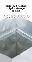 R-Pack Sacs en aluminium avec fermeture éclair-pour graines, céréales et produits agricoles (11*16cm)