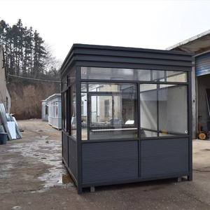 Poste de Garde en Structure Acier, Design Moderne, Cabine de Sécurité Extérieure, Châssis en Acier Léger, Résistance au Vent 121+ mph - Product Image 2