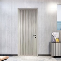Porte intérieure moderne minimaliste en bois composite massif, insonorisée, écologique, peinte, pour chambre, autres portes