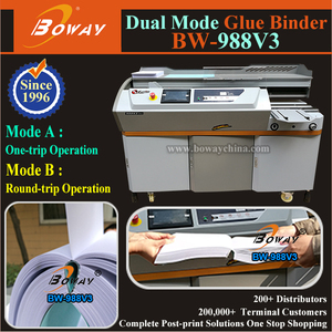 once/twice bookbone milling perfect hot melt glue publishing house bookbinder - Product Image 1