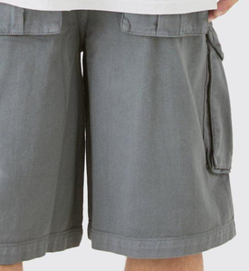 Shorts de sport vintage 100% coton sarja, taille mi-haute, avec strass, légère compression, d'occasion, légers, 3/4 pour homme - Product Image 6