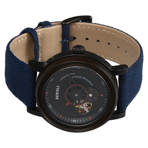 New Type Mechanical Men's Seagull Quartz Movement Sport <b>Watch</b> with Crystal Dial 20mm Band Visible <b>Case</b> Back Luxury - Product Image 5