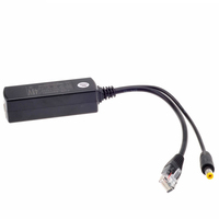 Application de sécurité 48V à 12V 1A DC IEEE802.3af 100Mbps pour caméras IP VoIP téléphone AP sortie POE séparateur injecteur