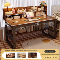 Bureau d'ordinateur avec étagère intégrée, bureau d'étude pour étudiants, ensemble bureau-chaise, bureau minimaliste, modèle A34 Jiangsu