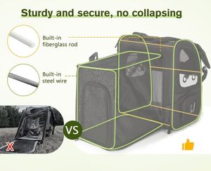 Free sample Large <b>Cat</b> <b>Backpack</b> Carrier Expandable Pet Carrier <b>Backpack</b> for Small Dogs Medium <b>Cats</b> Fit Up to 18 Lbs - Product Image 6