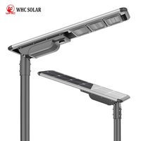 Éclairage routier, lampes LED intégrées, éclairage extérieur étanche IP65, lampadaire solaire, panneau solaire monocristallin, batterie LiFePO4