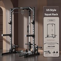 Soporte Multifuncional de Acero para Sentadillas, Press de Banca, Dispositivo de Dominadas, Gantry, Equipo de Fitness con Saco de Arena, Unisex, Bíceps, Tríceps