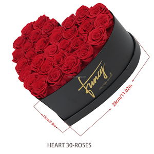 Valentine <span class=keywords><strong>Rosas</strong></span> Eternas Herzbox, Arreglo Floral de <span class=keywords><strong>Rosas</strong></span> Reales en Caja de Regalo, <span class=keywords><strong>Rosas</strong></span> Preservadas <span class=keywords><strong>Estabilizadas</strong></span>, Infinitas, Eternas - Product Image 5