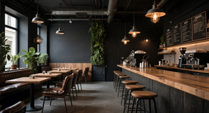 Mostrador de Café de Madera Personalizado |   Muebles de Café con Iluminación LED para Diseño de Interiores |   Mobiliario a Medida para Cafeterías, Diseño de Cafeterías - Product Image 3