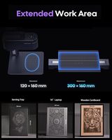 LaserPecker LP4 Deluxe avec Smart LED Touch Mini graveur laser portable Machine de marquage laser à fibre bricolage pour tous les matériaux