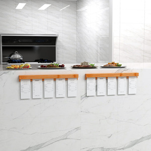 Bamboo Order <b>Clip</b> Kitchen Takeout Holder 40cm 50cm 58cm No Drilling Required Easy Cleaning - Product Image 2