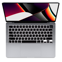 Penutup Keyboard Arab untuk MacBook Pro 14 Inch 2021 M1 A2442/ MacBook Pro 16 Inch 2021 M1 Max A2485